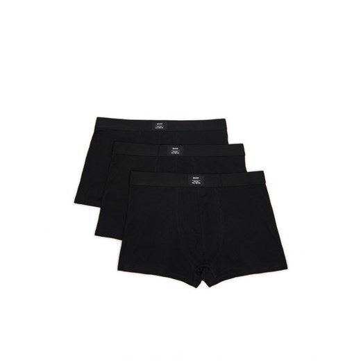 Cropp - 3 pack czarnych bokserek - czarny Cropp M Cropp