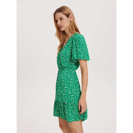 Reserved - Sukienka mini - zielony ze sklepu Reserved w kategorii Sukienki - zdjęcie 167642824