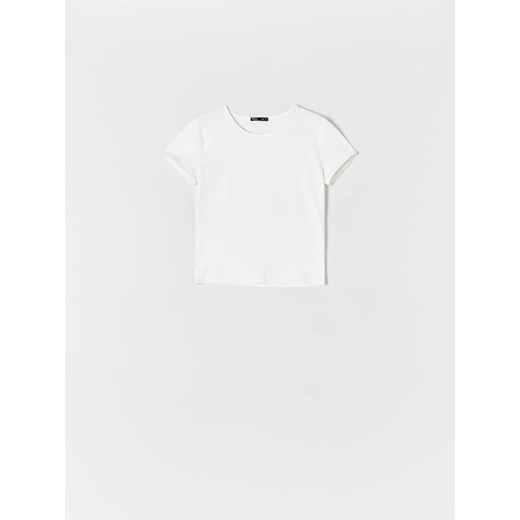 Sinsay - Koszulka bawełniana - biały Sinsay XS Sinsay