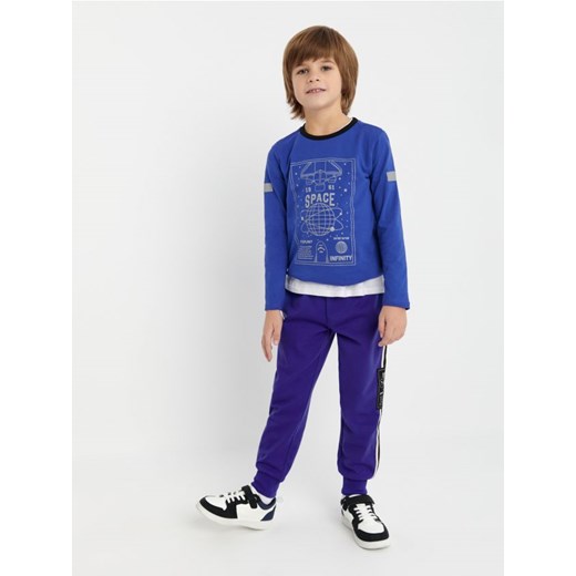 Sinsay - Spodnie dresowe jogger - niebieski ze sklepu Sinsay w kategorii Spodnie chłopięce - zdjęcie 167644483