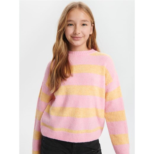 Sinsay - Sweter - różowy ze sklepu Sinsay w kategorii Swetry dziewczęce - zdjęcie 167644532