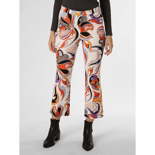 MAC Spodnie Kobiety écru wzorzysty ze sklepu vangraaf w kategorii Spodnie damskie - zdjęcie 167646071
