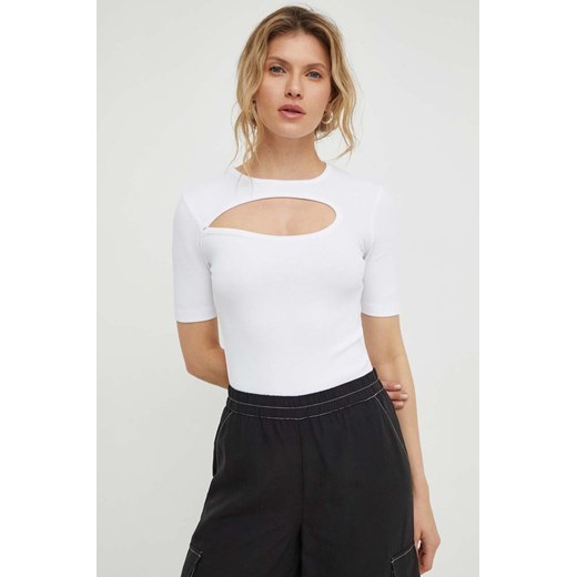 Remain t-shirt damski kolor biały ze sklepu ANSWEAR.com w kategorii Bluzki damskie - zdjęcie 167649524