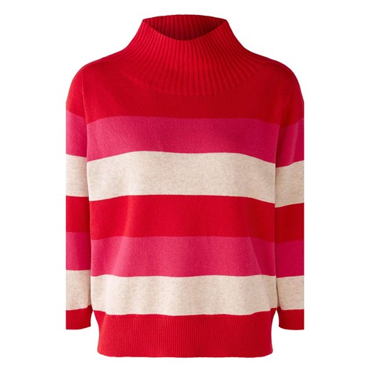 Oui Sweter w kolorze czerwono-różowo-kremowym ze sklepu Limango Polska w kategorii Swetry damskie - zdjęcie 167650503