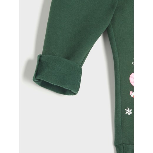 Sinsay - Spodnie dresowe Świnka Peppa - zielony Sinsay 80 Sinsay okazyjna cena