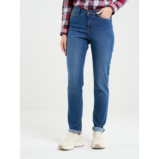 Jeansy damskie z wysokim stanem niebieskie Katrina High Waist 344 ze sklepu Big Star w kategorii Jeansy damskie - zdjęcie 167655372