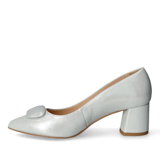 Luca Cavialli czółenka srebrne eleganckie 