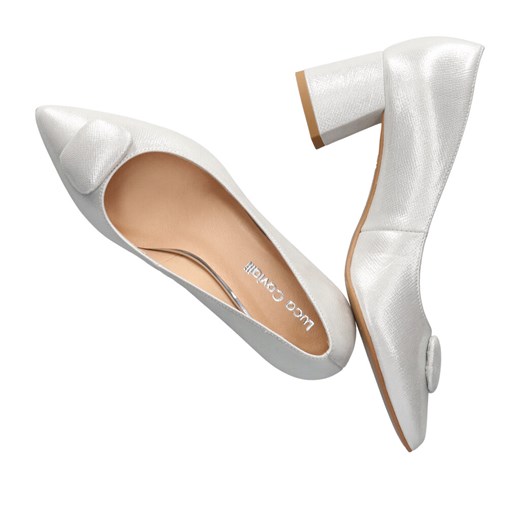 Czółenka Luca Cavialli eleganckie na wiosnę zamszowe 