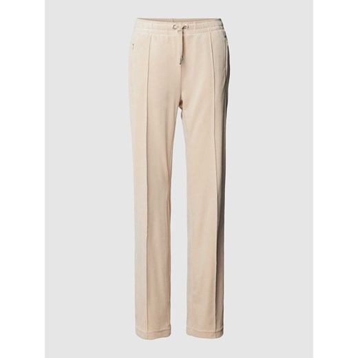Spodnie typu track pants z przeszytym kantem model ‘TINA’ ze sklepu Peek&Cloppenburg  w kategorii Spodnie damskie - zdjęcie 167659550