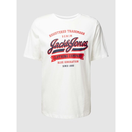T-shirt z nadrukiem z logo ze sklepu Peek&Cloppenburg  w kategorii T-shirty męskie - zdjęcie 167659692