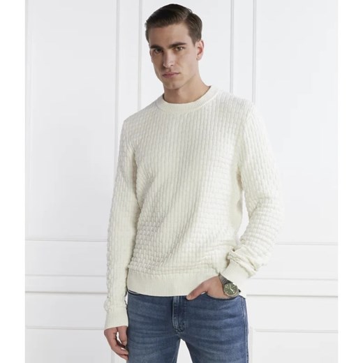 HUGO Sweter Stubon | Comfort fit ze sklepu Gomez Fashion Store w kategorii Swetry męskie - zdjęcie 167663992