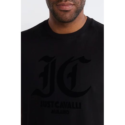 T-shirt męski Just Cavalli bawełniany z krótkim rękawem