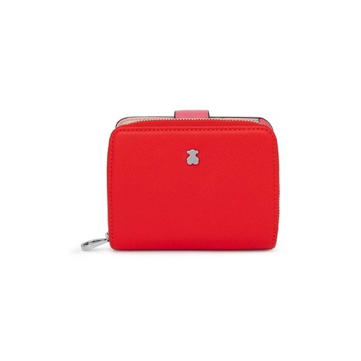 Tous portfel New Dubai Saffiano damski kolor czerwony 2001689917 ze sklepu ANSWEAR.com w kategorii Portfele damskie - zdjęcie 167667003