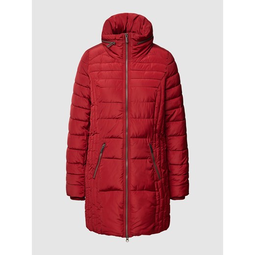 Płaszcz pikowany z odpinanym kapturem model ‘Nina’ ze sklepu Peek&Cloppenburg  w kategorii Płaszcze damskie - zdjęcie 167667884