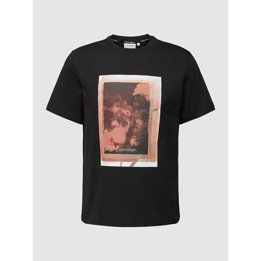 T-shirt z nadrukiem z logo model ‘PHOTO’ ze sklepu Peek&Cloppenburg  w kategorii T-shirty męskie - zdjęcie 167668144