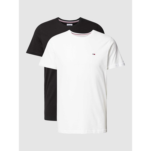 T-shirt o kroju slim fit z wyhaftowanym logo w zestawie 2 szt. Tommy Jeans XS Peek&Cloppenburg 