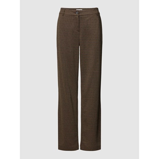 Spodnie materiałowe z fakturowanym wzorem ze sklepu Peek&Cloppenburg  w kategorii Spodnie damskie - zdjęcie 167668413