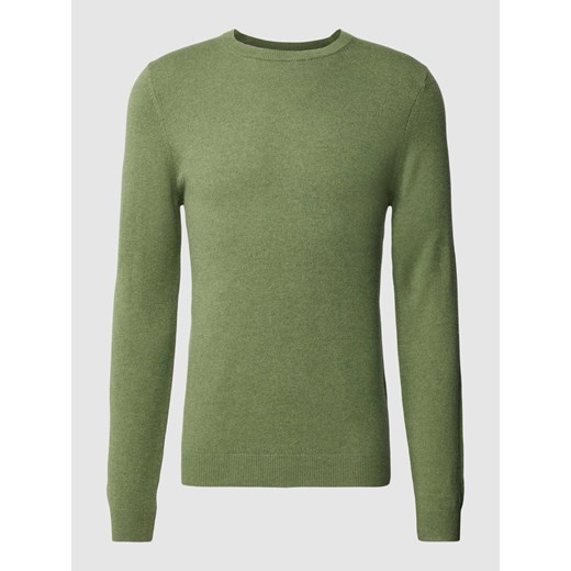 Sweter z dzianiny z efektem melanżu ze sklepu Peek&Cloppenburg  w kategorii Swetry męskie - zdjęcie 167668473