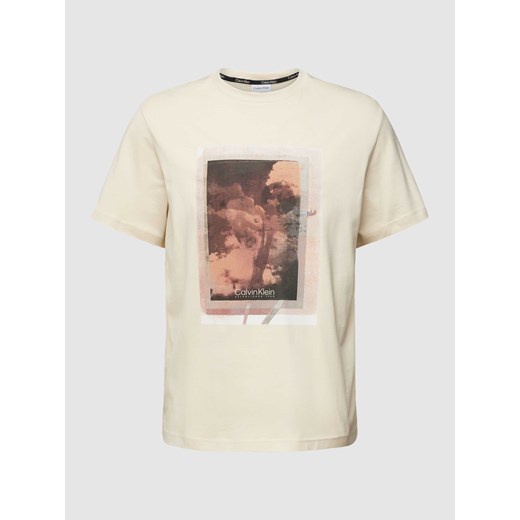 T-shirt z nadrukiem z logo model ‘PHOTO’ ze sklepu Peek&Cloppenburg  w kategorii T-shirty męskie - zdjęcie 167668642