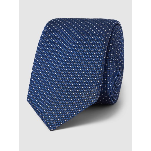Krawat jedwabny ze wzorem na całej powierzchni ze sklepu Peek&Cloppenburg  w kategorii Krawaty - zdjęcie 167669142