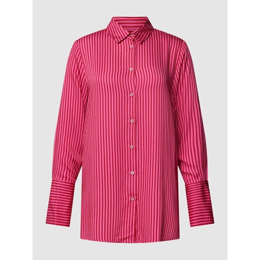 Bluzka koszulowa z wiskozy ze wzorem w paski ze sklepu Peek&Cloppenburg  w kategorii Koszule damskie - zdjęcie 167669591