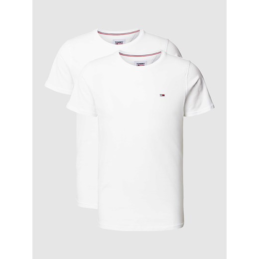 T-shirt o kroju slim fit z wyhaftowanym logo w zestawie 2 szt. ze sklepu Peek&Cloppenburg  w kategorii T-shirty męskie - zdjęcie 167671352