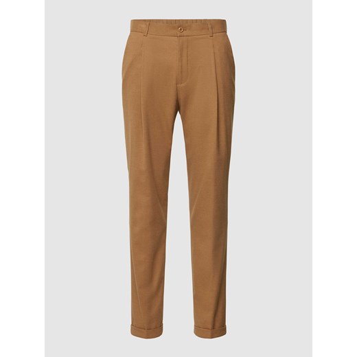 Spodnie do garnituru z zakładkami w pasie ze sklepu Peek&Cloppenburg  w kategorii Spodnie męskie - zdjęcie 167671561