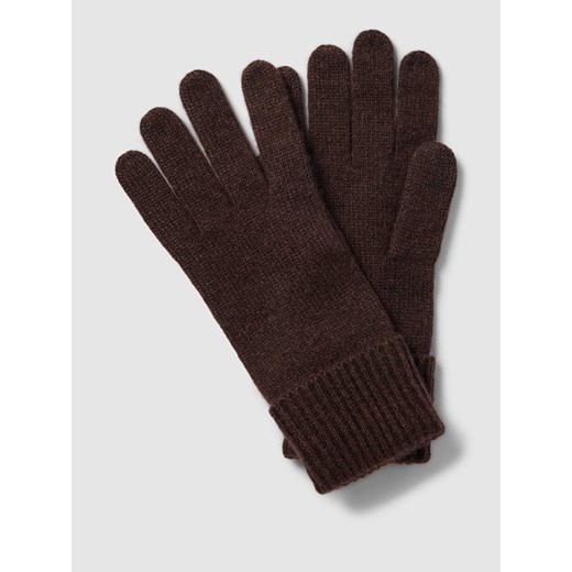 Rękawiczki z kaszmiru z szerokim brzegiem ze sklepu Peek&Cloppenburg  w kategorii Rękawiczki damskie - zdjęcie 167671834