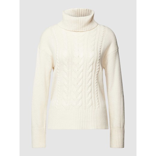 Sweter z dzianiny z wzorem warkocza ze sklepu Peek&Cloppenburg  w kategorii Swetry damskie - zdjęcie 167672604