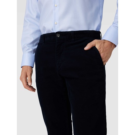 Spodnie sztruksowe z wyhaftowanym logo model ‘DENTON’ Tommy Hilfiger 33/32 okazyjna cena Peek&Cloppenburg 