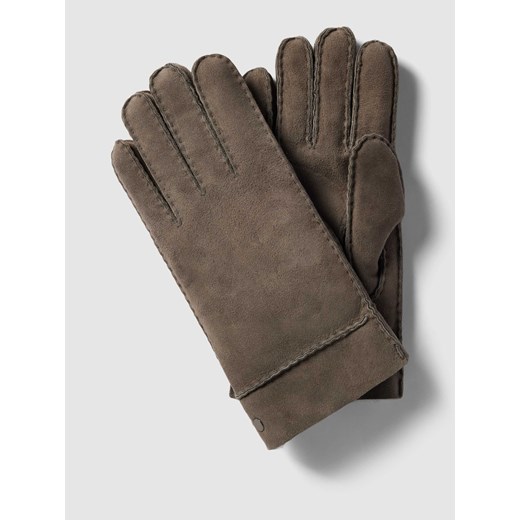 Rękawiczki z detalem z logo ze sklepu Peek&Cloppenburg  w kategorii Rękawiczki męskie - zdjęcie 167674334