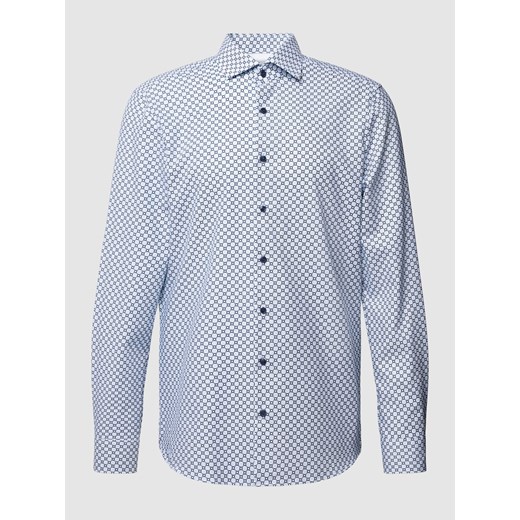 Koszula biznesowa o kroju regular fit ze wzorem na całej powierzchni ze sklepu Peek&Cloppenburg  w kategorii Koszule męskie - zdjęcie 167675112