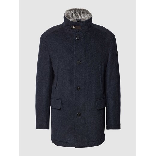 Krótki płaszcz z odpinanym sztucznym futrem model ‘Gary’ ze sklepu Peek&Cloppenburg  w kategorii Płaszcze męskie - zdjęcie 167675520