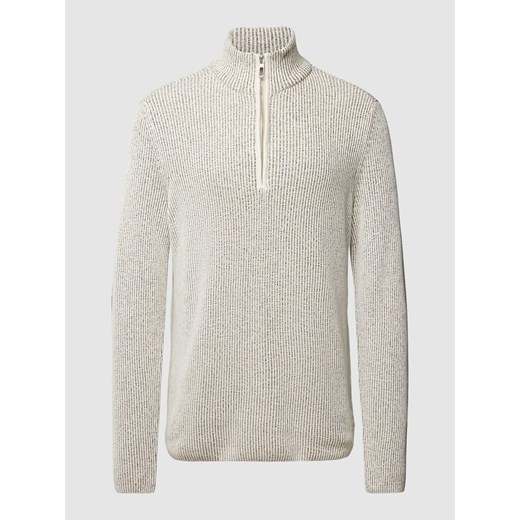 Bluza z kołnierzem w jednolitym kolorze ze sklepu Peek&Cloppenburg  w kategorii Bluzy męskie - zdjęcie 167675890