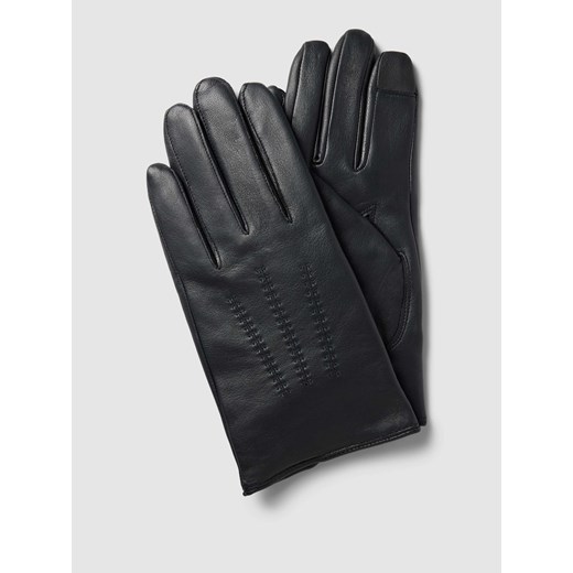 Rękawy ze skóry jagnięcej model ‘Hainz’ ze sklepu Peek&Cloppenburg  w kategorii Rękawiczki męskie - zdjęcie 167676170