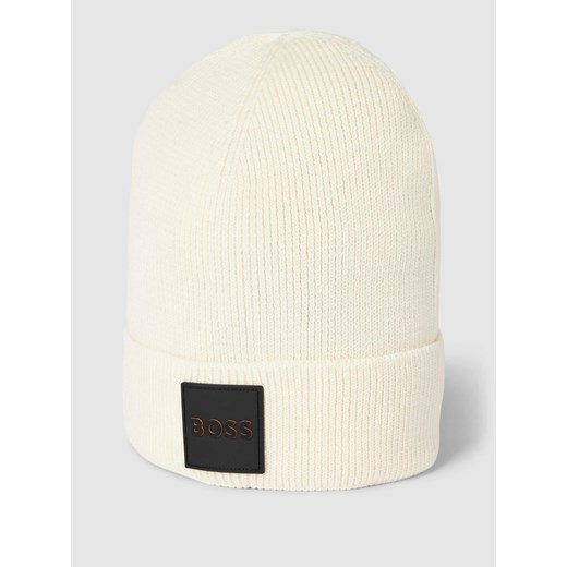 Czapka beanie z detalem z logo model ‘Foxxy’ One Size okazja Peek&Cloppenburg