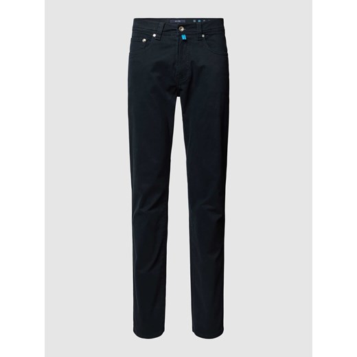 Spodnie o kroju slim fit w jednolitym kolorze Pierre Cardin 40/30 Peek&Cloppenburg  okazja