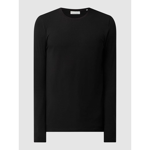 Bluzka o kroju slim fit z długim rękawem i dodatkiem streczu model ‘Theo’ ze sklepu Peek&Cloppenburg  w kategorii T-shirty męskie - zdjęcie 167681962