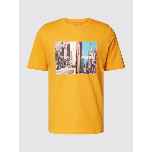 T-shirt z nadrukowanym motywem model ‘JORBOOSTER’ Jack & Jones M wyprzedaż Peek&Cloppenburg 