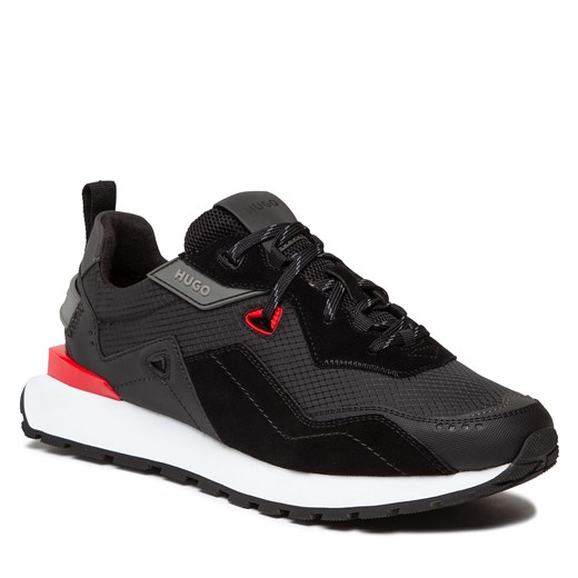 Sneakersy Hugo Cubite Runn 50471233 10227603 01 Black 006 45 eobuwie.pl