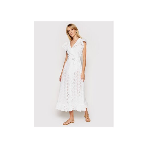 Melissa Odabash Sukienka plażowa Brianna CR Biały Regular Fit L wyprzedaż MODIVO