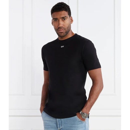 OFF-WHITE T-shirt | Slim Fit ze sklepu Gomez Fashion Store w kategorii T-shirty męskie - zdjęcie 167702053