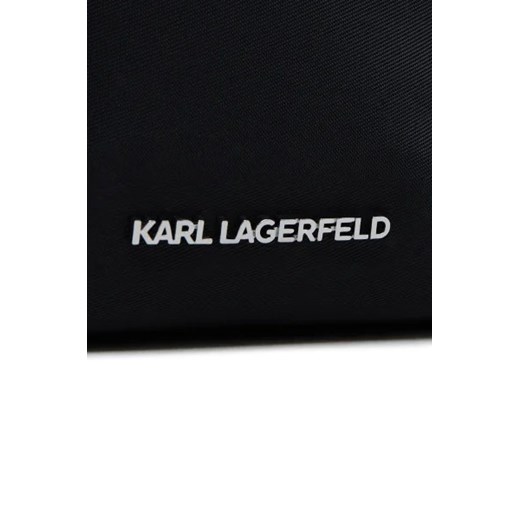 Shopper bag Karl Lagerfeld czarna matowa duża na ramię 