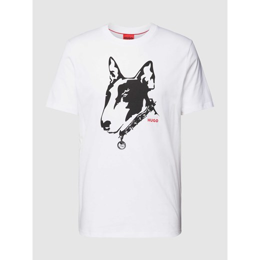 T-shirt z okrągłym dekoltem i nadrukowanym motywem ze sklepu Peek&Cloppenburg  w kategorii T-shirty męskie - zdjęcie 167706352
