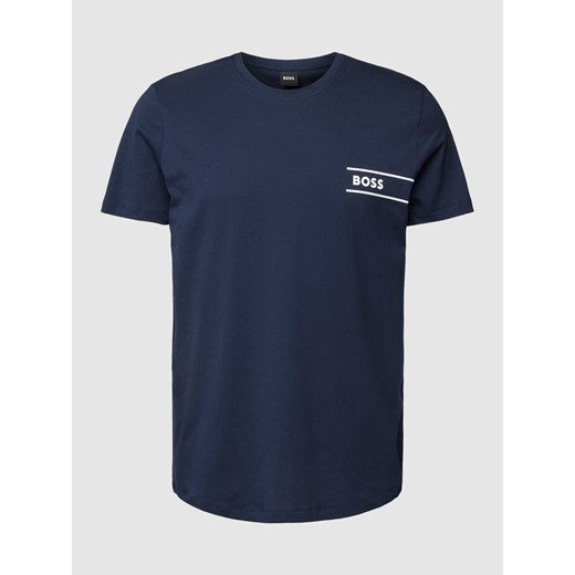 T-shirt z nadrukiem z logo ze sklepu Peek&Cloppenburg  w kategorii Podkoszulki męskie - zdjęcie 167706564