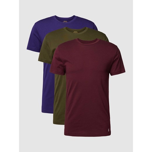 T-shirt z okrągłym dekoltem w zestawie 3 szt. model ‘CREW’ ze sklepu Peek&Cloppenburg  w kategorii Podkoszulki męskie - zdjęcie 167706640