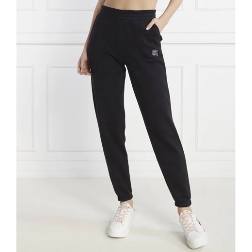 Karl Lagerfeld Spodnie dresowe ikonik 2.0 glitter | Regular Fit ze sklepu Gomez Fashion Store w kategorii Spodnie damskie - zdjęcie 167708643