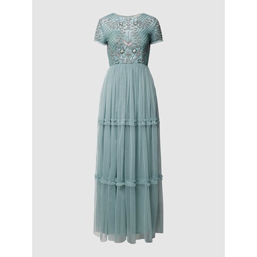 Sukienka wieczorowa z kwiatowym haftem Lace & Beads S Peek&Cloppenburg