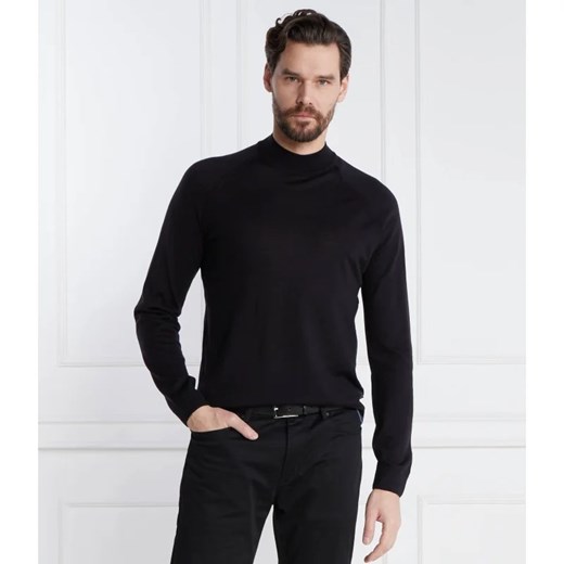BOSS BLACK Wełniany sweter Perfino | Regular Fit ze sklepu Gomez Fashion Store w kategorii Swetry męskie - zdjęcie 167710691