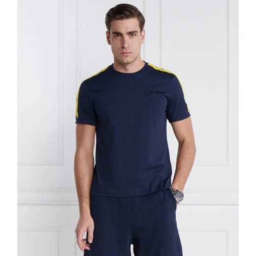 T-shirt męski granatowy Emporio Armani z krótkimi rękawami